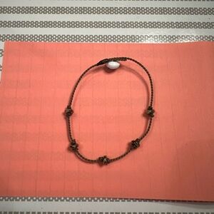 Tula Blue Brown/Gold Knotted Bracelet